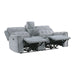 Homelegance - Celeste 2 Piece Double Reclining Sofa Set in Gray - 9670GY*2PWH - GreatFurnitureDeal