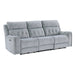 Homelegance - Celeste Power Double Reclining Sofa in Gray - 9670GY-3PWH - GreatFurnitureDeal