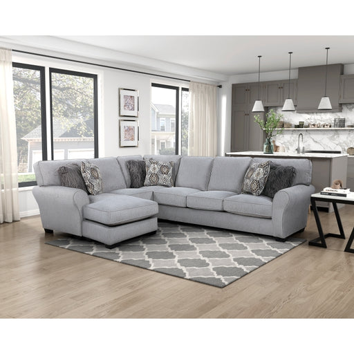 Homelegance - Kieran 2 Piece Reversible Sectional in Gray - 9679GY*SC - GreatFurnitureDeal