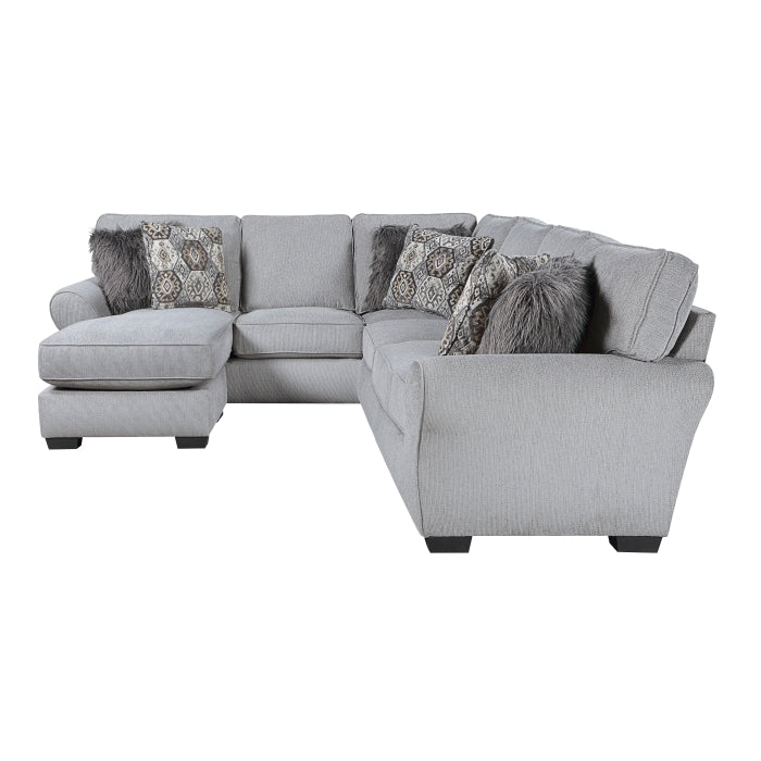 Homelegance - Kieran 2 Piece Reversible Sectional in Gray - 9679GY*SC - GreatFurnitureDeal