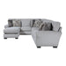 Homelegance - Kieran 2 Piece Reversible Sectional in Gray - 9679GY*SC - GreatFurnitureDeal