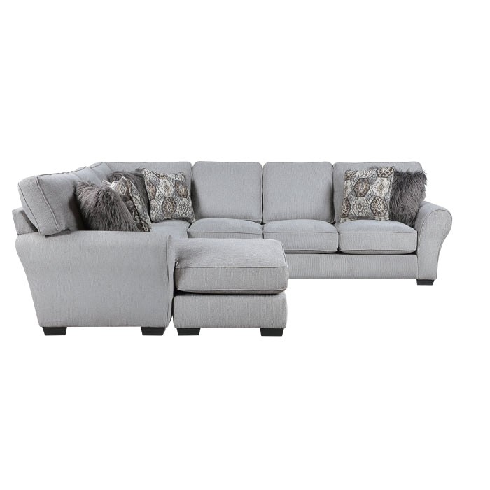 Homelegance - Kieran 2 Piece Reversible Sectional in Gray - 9679GY*SC - GreatFurnitureDeal