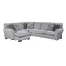 Homelegance - Kieran 2 Piece Reversible Sectional in Gray - 9679GY*SC - GreatFurnitureDeal