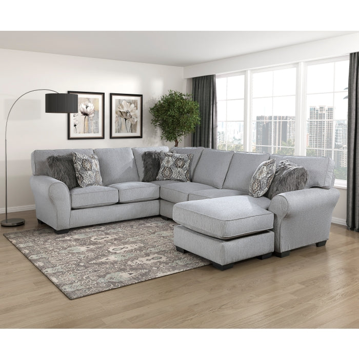 Homelegance - Kieran 2 Piece Reversible Sectional in Gray - 9679GY*SC - GreatFurnitureDeal