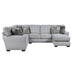 Homelegance - Kieran 2 Piece Reversible Sectional in Gray - 9679GY*SC - GreatFurnitureDeal