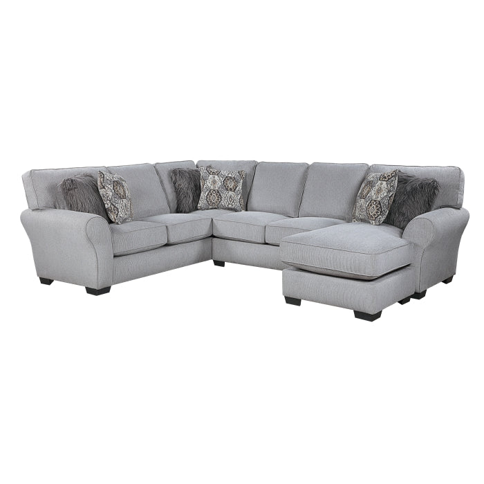 Homelegance - Kieran 2 Piece Reversible Sectional in Gray - 9679GY*SC - GreatFurnitureDeal