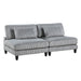 Homelegance - Robstown 6 Piece Modular Sectional in Gray - 9688GY*63CR3AC - GreatFurnitureDeal