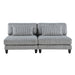 Homelegance - Robstown 6 Piece Modular Sectional with Ottomans in Gray - 9688GY*62CR2AC2OT - GreatFurnitureDeal