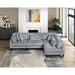 Homelegance - Robstown 4 Piece Modular Sectional in Gray - 9688GY*42CR2AC - GreatFurnitureDeal