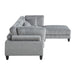 Homelegance - Robstown 4 Piece Modular Sectional with Ottoman in Gray - 9688GY*42CRACOT - GreatFurnitureDeal