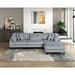 Homelegance - Robstown 4 Piece Modular Sectional with Ottoman in Gray - 9688GY*42CRACOT - GreatFurnitureDeal