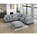 Homelegance - Robstown 6 Piece Modular Sectional with Ottoman in Gray - 9688GY*63CR2ACOT - GreatFurnitureDeal