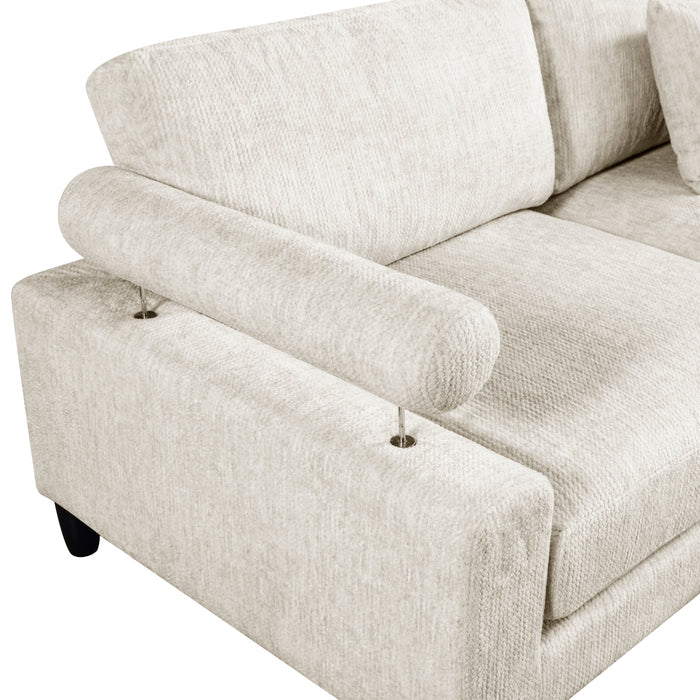 Homelegance - Robstown 5-Piece Modular Sectional in Beige - 9688NBE*53CR2AC - GreatFurnitureDeal