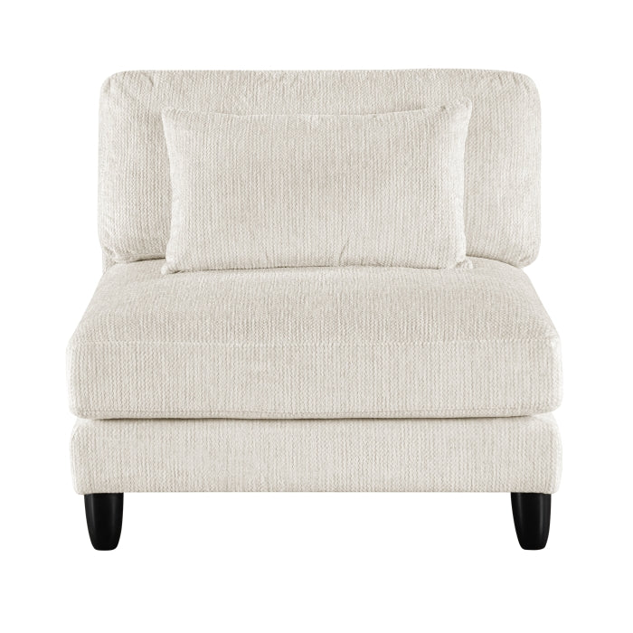 Homelegance - Robstown 4 Piece Modular Sectional with Ottoman in Beige - 9688NBE*42CRACOT - GreatFurnitureDeal