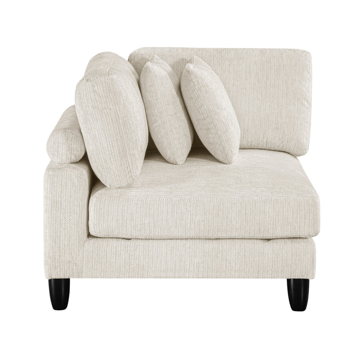 Homelegance - Robstown 5-Piece Modular Sectional in Beige - 9688NBE*53CR2AC - GreatFurnitureDeal