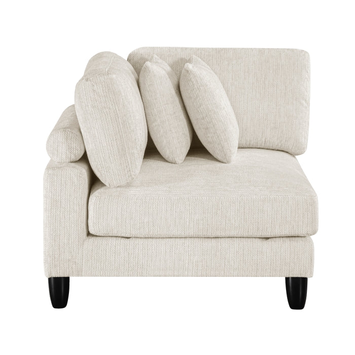 Homelegance - Robstown 4 Piece Modular Sectional with Ottoman in Beige - 9688NBE*42CRACOT - GreatFurnitureDeal