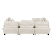 Homelegance - Robstown 4 Piece Modular Sectional with Ottoman in Beige - 9688NBE*42CRACOT - GreatFurnitureDeal