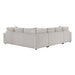 Homelegance - Myrtle 3 Piece Sectional with Pull-out Bed and Hidden Storage in Beige - 9702BE*3LC3R - GreatFurnitureDeal