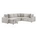 Homelegance - Myrtle 3 Piece Sectional with Pull-out Bed and Hidden Storage in Beige - 9702BE*3LC3R - GreatFurnitureDeal