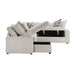 Homelegance - Myrtle 3 Piece Sectional with Pull-out Bed and Hidden Storage in Beige - 9702BE*3LC3R - GreatFurnitureDeal