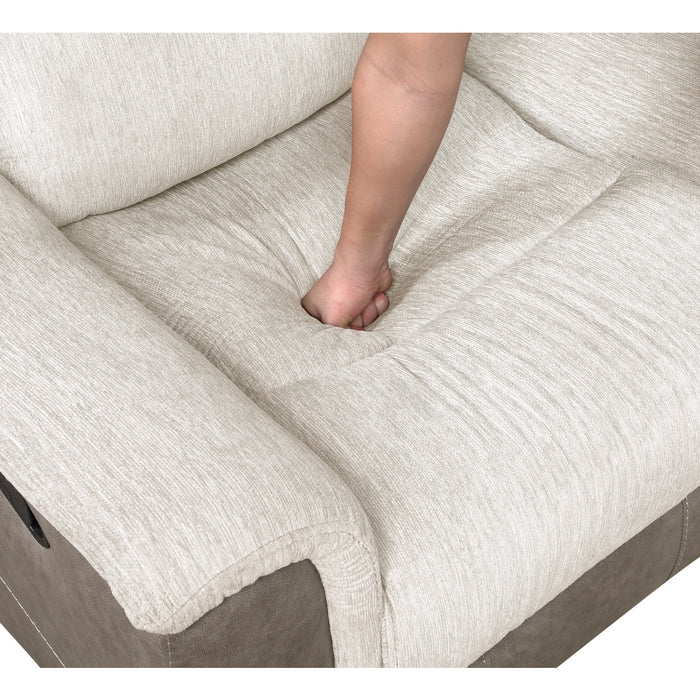 Homelegance - Harriette Double Reclining Sofa in Beige - 9703BE-3 - GreatFurnitureDeal