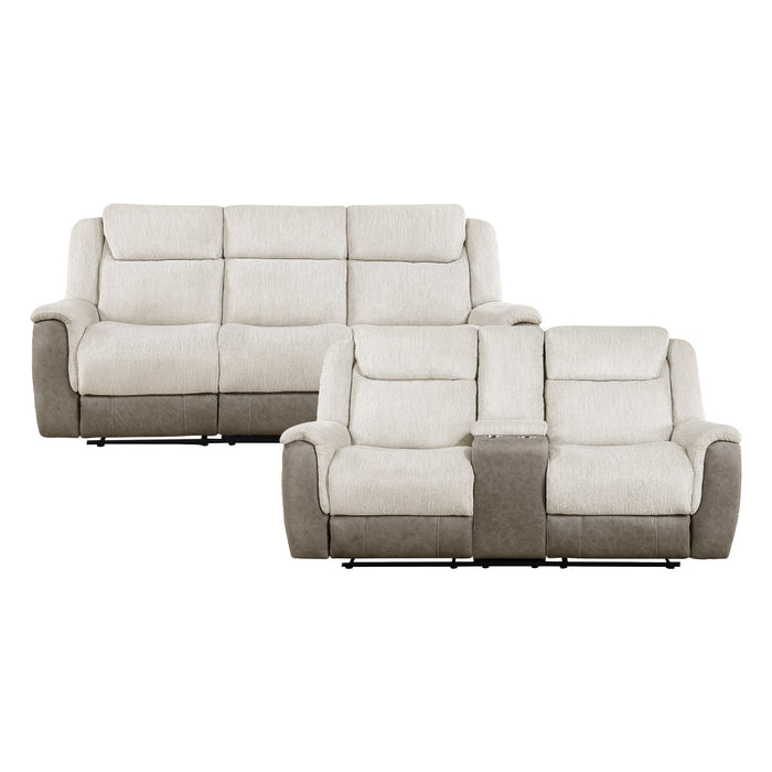 Homelegance - Harriette 2 Piece Sofa Set in Beige - 9703BE*2 - GreatFurnitureDeal