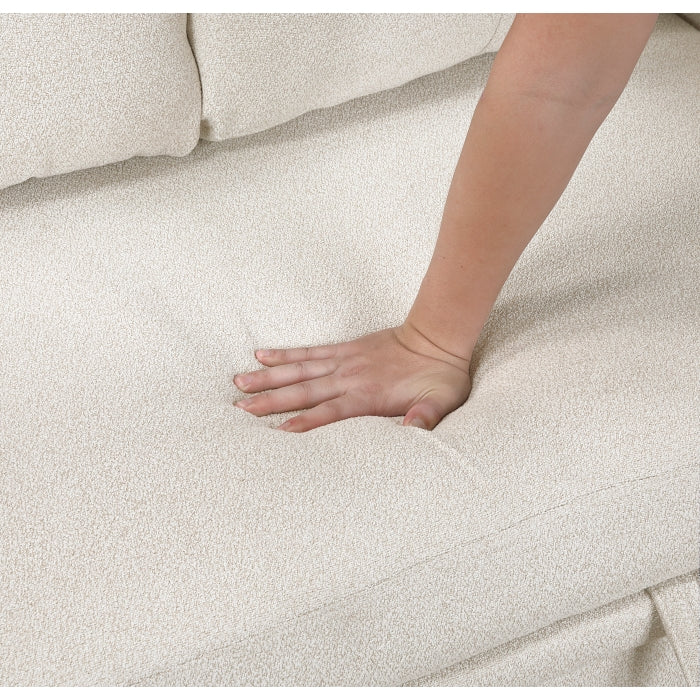 Homelegance - Robinson Sectional with Two Chaises, Pull-out Bed, Shelves and Charging Ports in Beige - 9705BE*42AVC - GreatFurnitureDeal