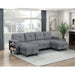 Homelegance - Robinson Sectional with Two Chaises in Gray - 9705GY*42AVC - GreatFurnitureDeal
