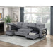 Homelegance - Robinson Sectional with Two Chaises in Gray - 9705GY*42AVC - GreatFurnitureDeal