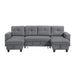 Homelegance - Robinson Sectional with Two Chaises in Gray - 9705GY*42AVC - GreatFurnitureDeal