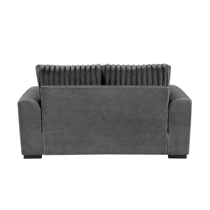 Homelegance - Athena Sofa and Loveseat in Dark Gray - 9720DGY*2 - GreatFurnitureDeal