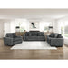Homelegance - Athena Sofa and Loveseat in Dark Gray - 9720DGY*2 - GreatFurnitureDeal
