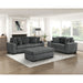 Homelegance - Athena Sofa and Loveseat in Dark Gray - 9720DGY*2 - GreatFurnitureDeal