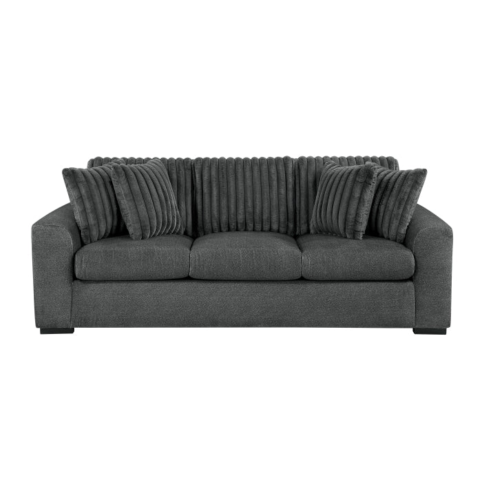 Homelegance - Athena Sofa and Loveseat in Dark Gray - 9720DGY*2 - GreatFurnitureDeal