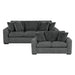 Homelegance - Athena Sofa and Loveseat in Dark Gray - 9720DGY*2 - GreatFurnitureDeal