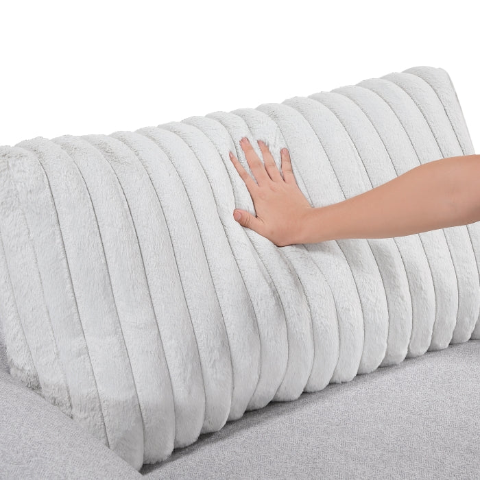 Homelegance - Athena Sofa in Gray - 9720GRY-3 - GreatFurnitureDeal