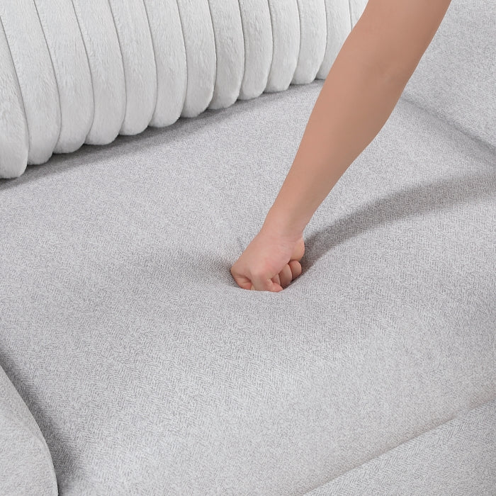 Homelegance - Athena Sofa in Gray - 9720GRY-3 - GreatFurnitureDeal