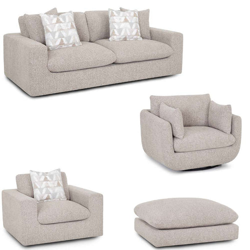 Franklin Furniture - 972 Lake 4 Piece Living Room Set in Chow Cloud - 97240-CLOUD-4SET - GreatFurnitureDeal