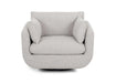 Franklin Furniture - 972 Marcella Swivel Accent Chair in Meade Linen - 97280-Meade Linen - GreatFurnitureDeal