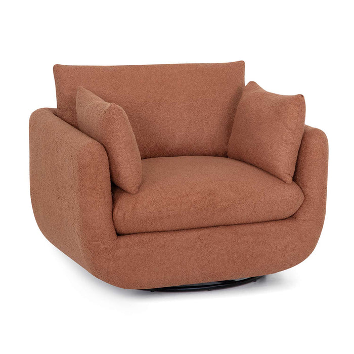 Franklin Furniture - 972 Santina Swivel Accent Chair in Copper - 97280-Copper