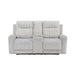 Homelegance - Benton 2 Piece Sofa Set in Light Gray - 9728LGY*2 - GreatFurnitureDeal