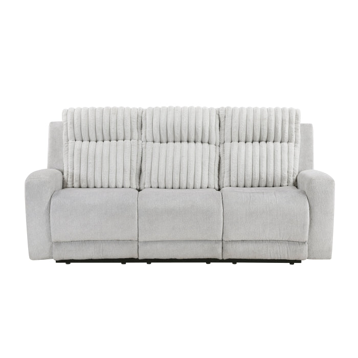 Homelegance - Benton Double Reclining Sofa in Light Gray - 9728LGY-3 - GreatFurnitureDeal