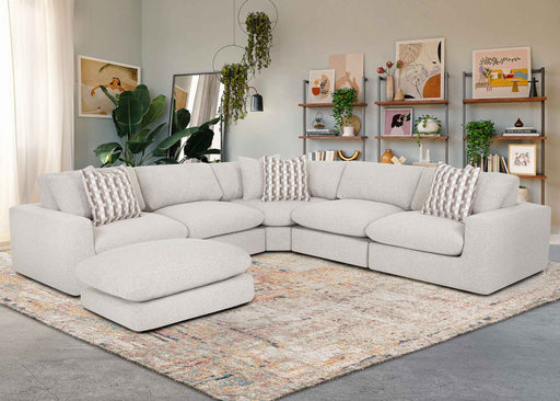 Franklin Furniture - Marcella 5 Piece Sectional Sofa in Meade Linen - 97201-03-99-03-02-LINEN - GreatFurnitureDeal