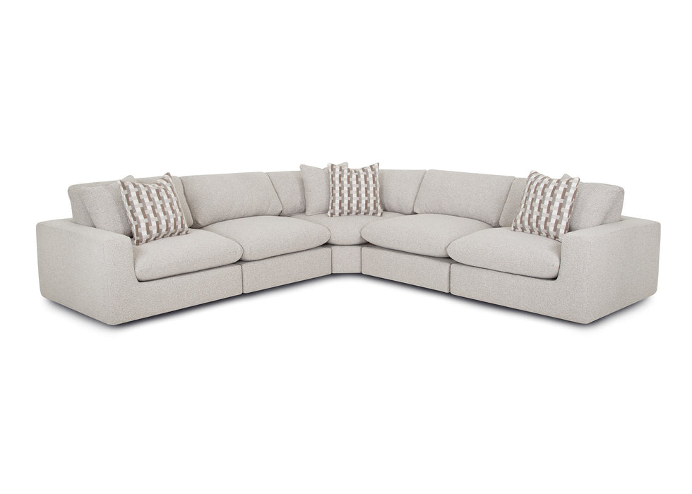 Franklin Furniture - Marcella 5 Piece Sectional Sofa in Meade Linen - 97201-03-99-03-02-LINEN - GreatFurnitureDeal