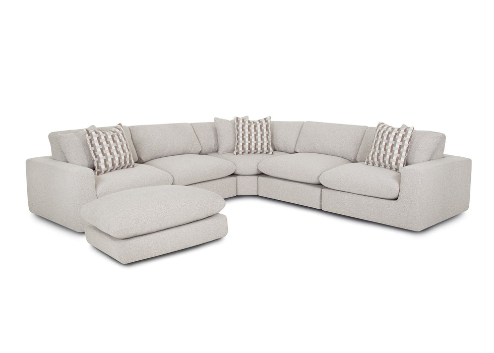 Franklin Furniture - Marcella 5 Piece Sectional Sofa in Meade Linen - 97201-03-99-03-02-LINEN - GreatFurnitureDeal