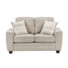 Homelegance - Zander Sofa and Loveseat in Taupe - 9745TP*2 - GreatFurnitureDeal