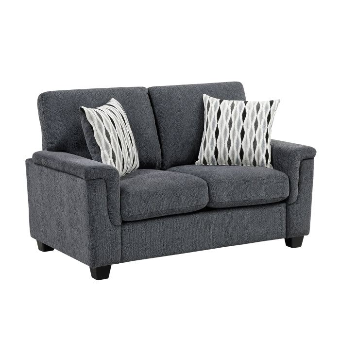 Homelegance - Chelsea 2 Piece Sofa Set in Dark Gray - 9746DG*2 - GreatFurnitureDeal