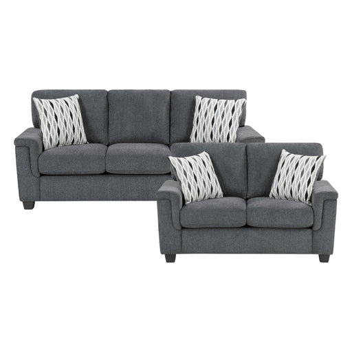 Homelegance - Chelsea 2 Piece Sofa Set in Dark Gray - 9746DG*2 - GreatFurnitureDeal