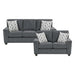 Homelegance - Chelsea 2 Piece Sofa Set in Dark Gray - 9746DG*2 - GreatFurnitureDeal
