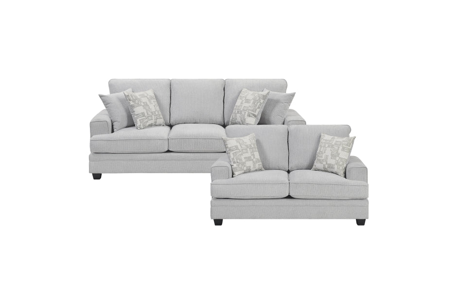 Homelegance - Sarah 2-Piece Living Room Set in Stone Gray - 9747SN*2 - GreatFurnitureDeal
